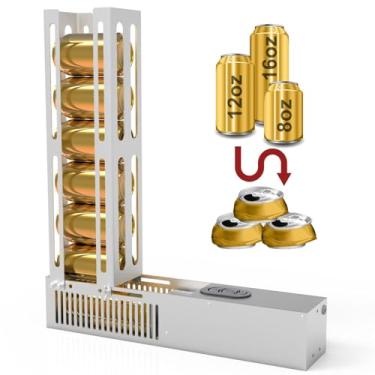Imagem de JNSTU Triturador De Latas Elétrico, Trituradores Automáticos Para Reciclagem 8/12/16 Oz, Modo Ciclo Automático, Bancada Alumínio Com Gás, Refrigerante, Cerveja (Prata-1)