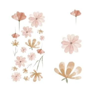 Imagem de Adesivos De Parede De Vinil Autoadesivos Com Borboletas Florais Para Q