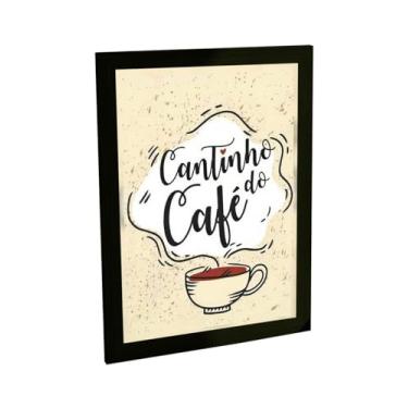 Imagem de Quadro Decorativo Cantinho Do Café Cozinha Bar Decoração Poster Quarto Sala