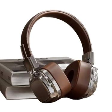Imagem de 2025 Novo em fones de ouvido fones de ouvido sem fio Bluetooth Headsets DJ Sons estéreo Sons Bluetooth 5.3 CARREFETO DO SENHOR DO ELIPE,Brown