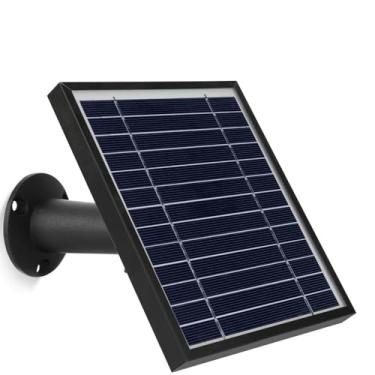Imagem de Painel solar Uogw compatível com Arlo Ultra, com cabo de carregamento magnético externo de 3,8 m, suporte ajustável à prova d'água continuamente (não é compatível com Arlo Pro/Pro2), Preto