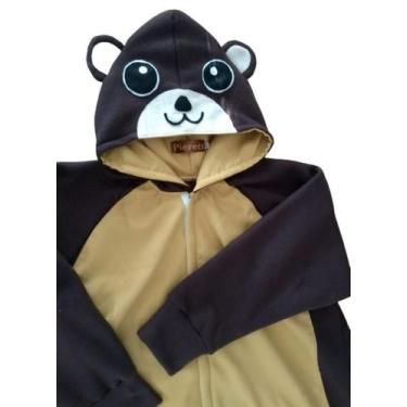 Imagem de Fantasia pijama kigurum soft urso pardo - especiais - Pieretti Modas, 