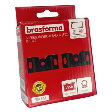 Imagem de Suporte Tv Fixo Led Lcd Brasforma SBRU951 Tamanho:40 polegadas