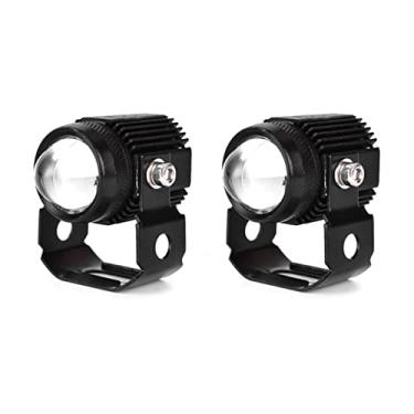 Imagem de Chusui Universal 12V mini projetor lente led headlihgt nevoeiro luz de condução spot light à prova dwaterproof água para carro caminhão atv utv motocicleta 2 peças