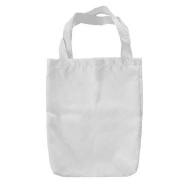 Imagem de Kit 50 EcoBags Sacola Ecológica Retornável Tecido 100% Poliéster - NoB