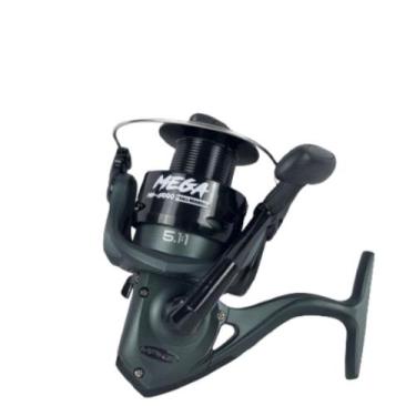 Imagem de Molinete Pesqueiro Mega 3000 Verde 7 Rolamentos Drag 5kg Anti enrosco 