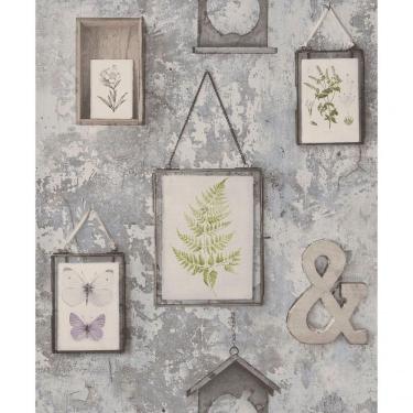 Imagem de Papel De Parede Exposure Ep2102 Parede Envelhecida Com Molduras - Rolo 10m X 0,53m