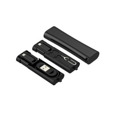 Imagem de Kit adaptador de cabo de viagem caixa de armazenamento 60 W USB C cabo de carregamento rápido (5 em 1) carregador micro USB Lightning 27 W conversor de energia para iPhone 16 15 transferência de dados