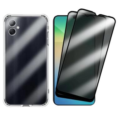 Imagem de Kit Proteção Para Galaxy A06, 2 Películas de Vidro 3D + Capa Transparente Anti Impacto