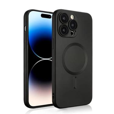 Imagem de BEMMY Capa Capinha Para iPhone 16Pro Max Anti Impacto Com Proteção Câmera,Capa Macia Para iPhone compatível com Mag-safe (Preto-16Pro Max)