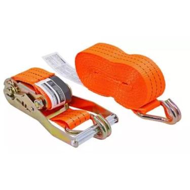 Imagem de Kit Cinta Com Catraca Amarrar Carga Carreta Caminhao 4,5Mts - Startool