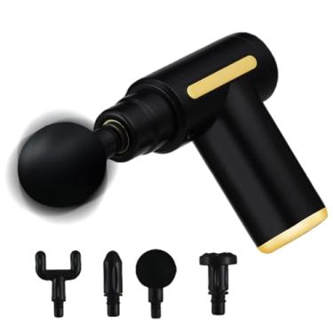 Imagem de Massageadores Portáteis com Vibração,Massageador Pessoal - Vibratório Elétrico Pessoal com 4 Cabeças Substituíveis para Pernas Costas Pescoço Ombros Cabeça Rosto e Corpo para Homens Mulheres e Idosos