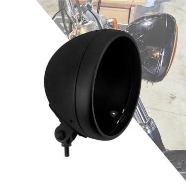 Imagem de Lâmpada de farol HDBUBALUS para motocicleta de 17,78 cm com 17,78 cm para Harley Dyna Softail FX Custom Sportster XL