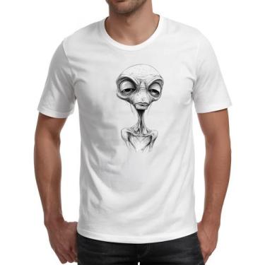 Imagem de Camiseta Unissex Alien Grafite Arte - Alearts, M