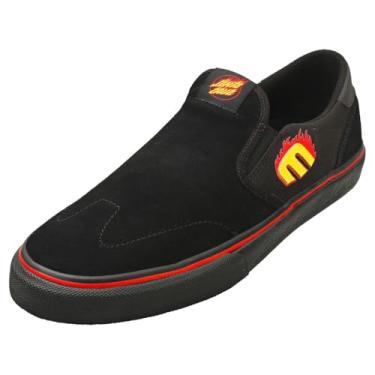 Imagem de Etnies Tênis de skate masculino Lo-Cut Slip X Santa Cruz cano baixo, Preto, 40