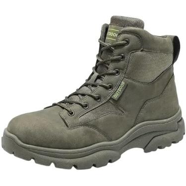 Imagem de Botas Táticas Duráveis Ao Ar Livre Para Homens, Botas De Combate Respiráveis Para Homens, Botas Militares Antiderrapantes Para Homens, Caça Ao Montanhismo, Green, 9.5 UK