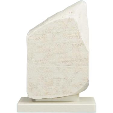Imagem de Estátua Escultura Pedra de Roseta - Rosetta Stone (Cor Mármore Dourado)