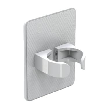 Imagem de OIIBWQ Suporte para Pente de Cabelo, Suporte para Escova de Cabelo Cacheado, Suporte para Modelador de Cachos, Suporte de Parede à Prova D'água para Arma, Branco