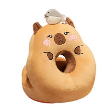 Imagem de AFXGUSD Travesseiro de Pelúcia, Bonecos de, Brinquedo de Pelúcia para Escritório, Almofada de Pescoço para Escritório, Olhos abertos, Tamanho real