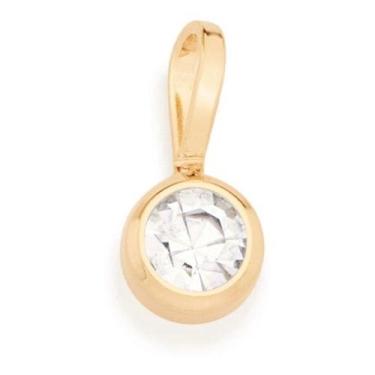 Imagem de Pingente Solitário Redondo Com Cristal Rommanel 540102 Vb