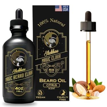 Imagem de Slickhare Óleo de barba para homens | Óleo de crescimento de barba e bigode totalmente natural e orgânico para homens | 11 pacote de 10 ml, feito nos EUA | presentes para homens, namorado| marido |