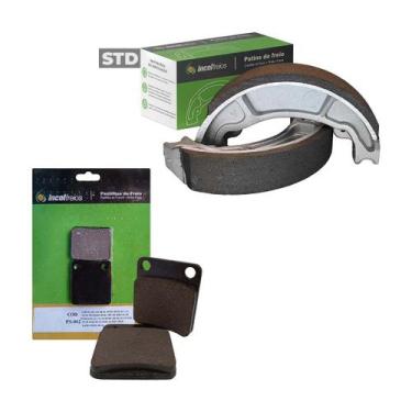 Imagem de Lonas Traseiras STD + Pastilhas de freio para Moto TITAN 125 150 CBX 2