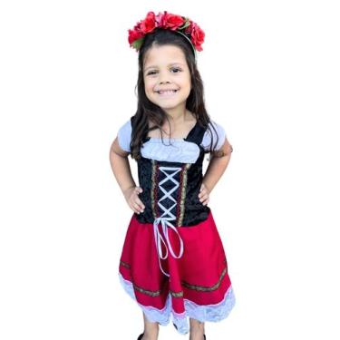 Imagem de Vestido alemã infantil COM TIARA oktoberfest tradicional - Princesa Ur