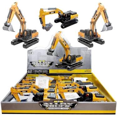 Imagem de Brinquedo Trator Escavadeira 1:64 Caixa com 8 Atacado Revenda - Barcel