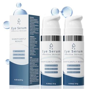 Imagem de ToKuaigo Bolsas sob os olhos e rugas, 2 pacotes de creme para os olhos reduz visivelmente para bolsas sob os olhos, tratamento para olheiras para homens e mulheres, creme hidratante sob os olhos