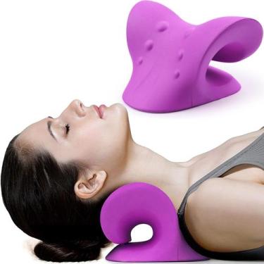 Imagem de Dispositivo de tração cervical RESTCLOUD Relaxante de pescoço e ombros