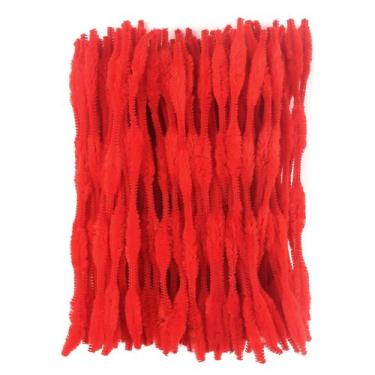 Imagem de Limpadores de cachimbo TOAOB Bump Red Chenille Stems 30 cm x 30 cm 120