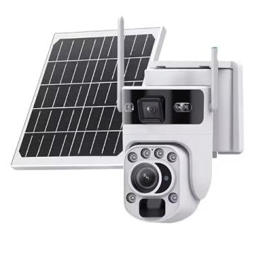 Imagem de Camera wifi 4G solar lbw01 12MP zoom 20X Optico duas telas audio rastreamento cctv (Wi-Fi -Com Cartão 128GB)