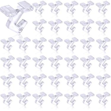 Imagem de Hotop 75 ganchos transparentes de teto para pendurar no teto para decoração de sala de aula, placas de escritório, decorações plantas