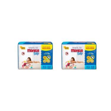 Imagem de Fralda Turma da Mônica Hiper BAG Pacotão  - TAM XG  - 136 unidades - A