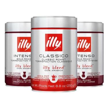Imagem de Café Moído, 3 Latas De 250G, Illy - Illy café