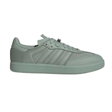 Imagem de adidas Tênis de ciclismo unissex Velosamba 2 adulto, Verde prata/verde prata/branco, 14 Women/13 Men