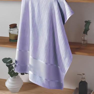 Imagem de Toalhas de Rosto Bella Dohler para Bordado Cruz (1, 11714 - Lilás, 80cm X 50cm)