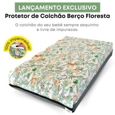 Imagem de Capa Para Colchão Estampado Berço Mini Cama Antixixi Silencioso - EBEN