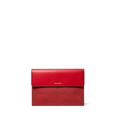 Imagem de Michael Kors Capa para laptop Jet Set, ferragens douradas/tonal MK Signature Coated Twill/Crimson Multi