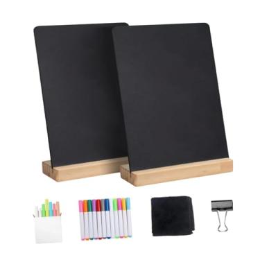 Imagem de Generic 2 peças pequenas palavras de quadro negro sinais decorativos quadro de giz multifuncional de mensagens rótulos de alimentos para negócios café