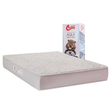 Imagem de Colchão Queen Espuma Viscoelástico a Vácuo Visco Gel Molas Ensacadas Pocket Vitagel Max Anatomic Double Face Bed in Box (158x198x25) - Castor