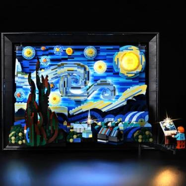 Imagem de BrickSoul LED Light Up Kit Upgraded Version Compatible with Lego Vincent Van Gogh The Starry Night 21333 Building Set for Adults, Lights Accessories Set, Great Gift for DIY Fans, Not 21333 Model