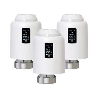 Imagem de Termostato Inteligente Wifi Tuya TRV Atuador De Válvula De Radiador Co