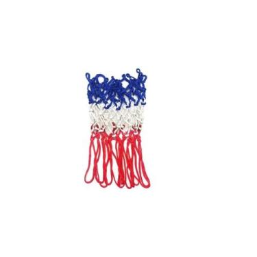 Imagem de Rede de basquete para cesta de basquete tricolor de nylon com 3 mm de 