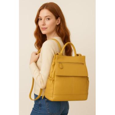 Imagem de Mochila Feminina de Couro Anti Furto Grd Zup Milano - Zup Bags, Mostar