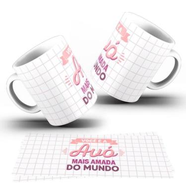 Imagem de Caneca Tema Vó  Caneca de Porcelana  Presente Especial Dia dos Avós - 