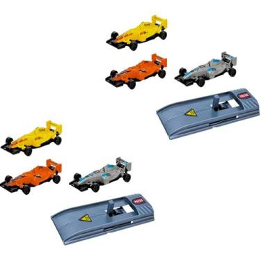 Imagem de 2 Kit com 3 carrinhos de corrida com lançador radical brinquedo infant