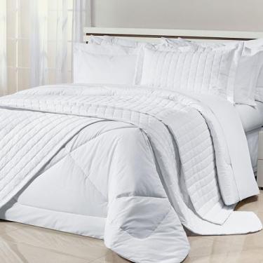 Imagem de Cobre Leito Casal Queen Glass Tecido 200 Fios 100% Algodão 03 Peças - 