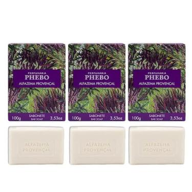 Imagem de Kit 3 Sabonete Phebo Alfazema Provençal em Barra Cremoso 100g