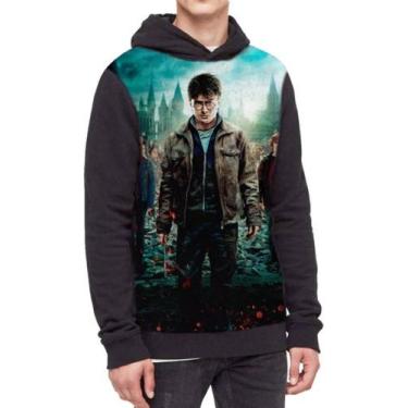 Imagem de Moletom Com Capuz Harry Potter Ref:209 - smoke, Preto, P